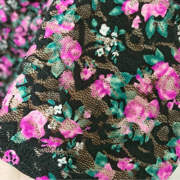 Dress the Population Mona Floral Long Sleeve Midi Dress Size XL NWOT - Picture 9 of 17